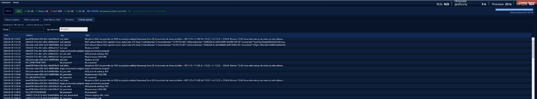 System audytu operacji
